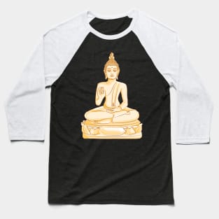 Gold Buddha Baseball T-Shirt